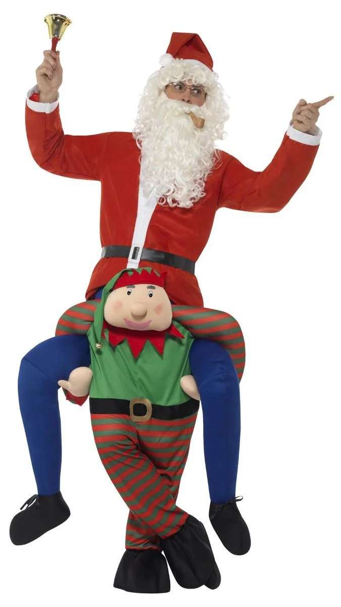 Weihnachtself Bryan Huckepack Kostüm