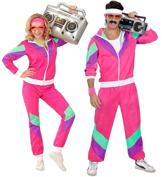 Pinker 80er Jahre Retro Jogger