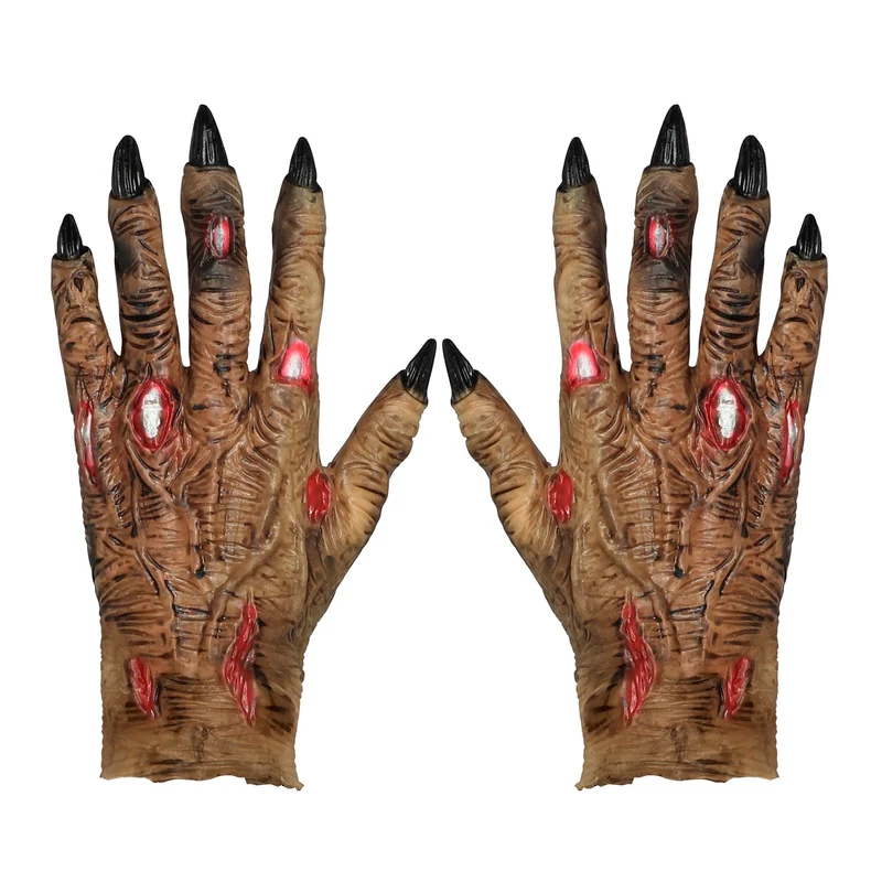 Zombie Krallen Handschuhe aus Latex