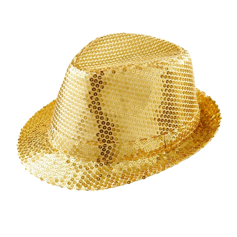 Goldener Party Pailletten Hut