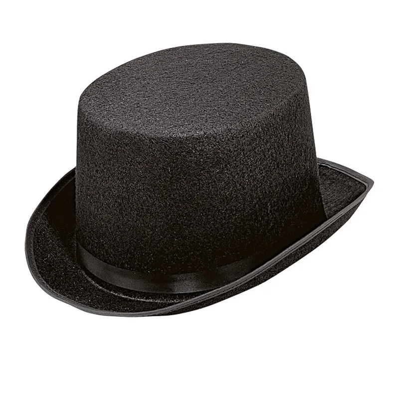Schwarzer Filz Zylinder Unisex