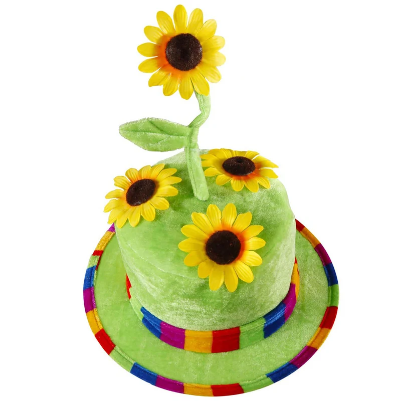Bunter Sonnenblumen-Hut