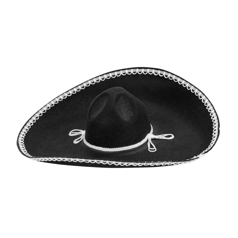 Schwarzer Filz Sombrero