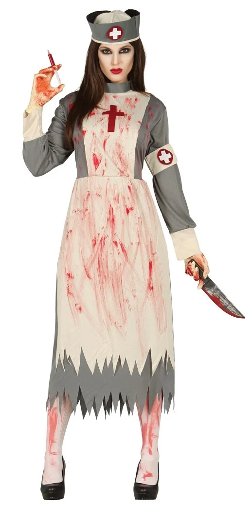 Nursetta Psycho-Krankenschwester-Kostüm