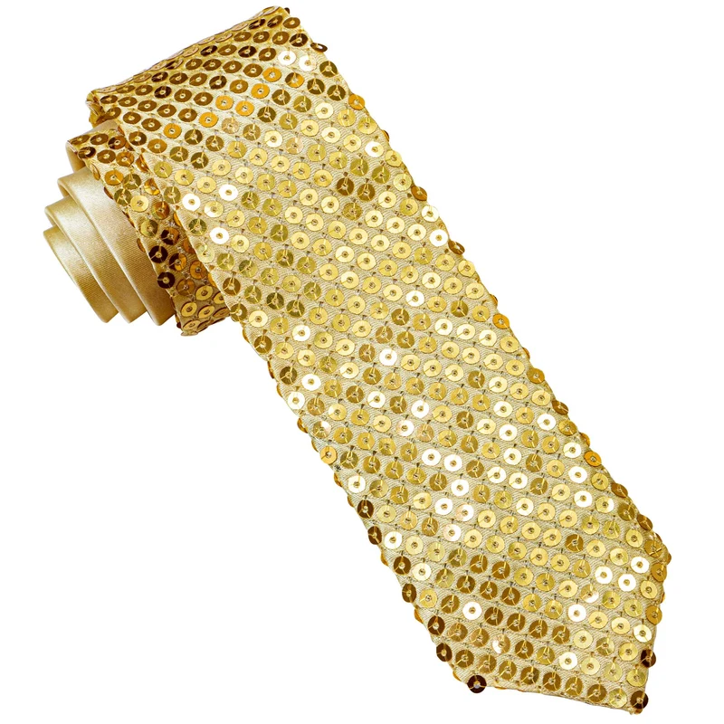 Goldene Pailletten Party Krawatte
