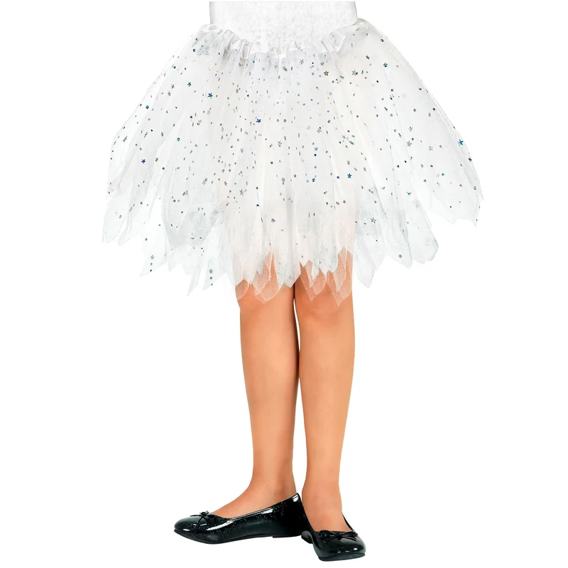 Weißes Glitzer Tutu für Mädchen