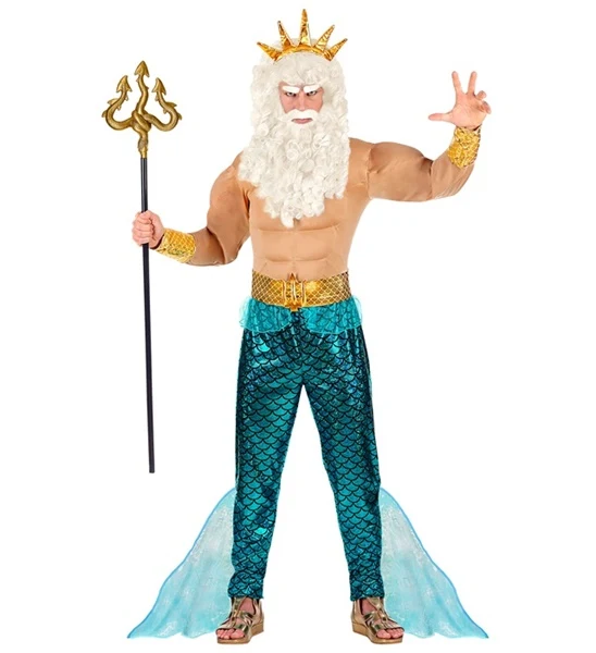 Meeresgott Poseidon Herren Kostüm