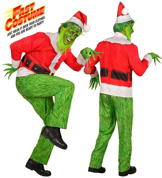 Weihnachtsmann Monster Herrenkostüm