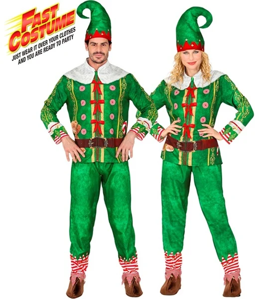 Elf Santas kleine Helfer Erwachsenen Kostüm Unisex