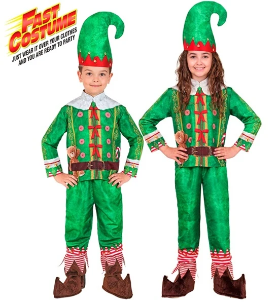 Elf Santas kleiner Helfer Kinderkostüm