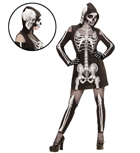 Sexy Knochenbau Kostüm für Damen