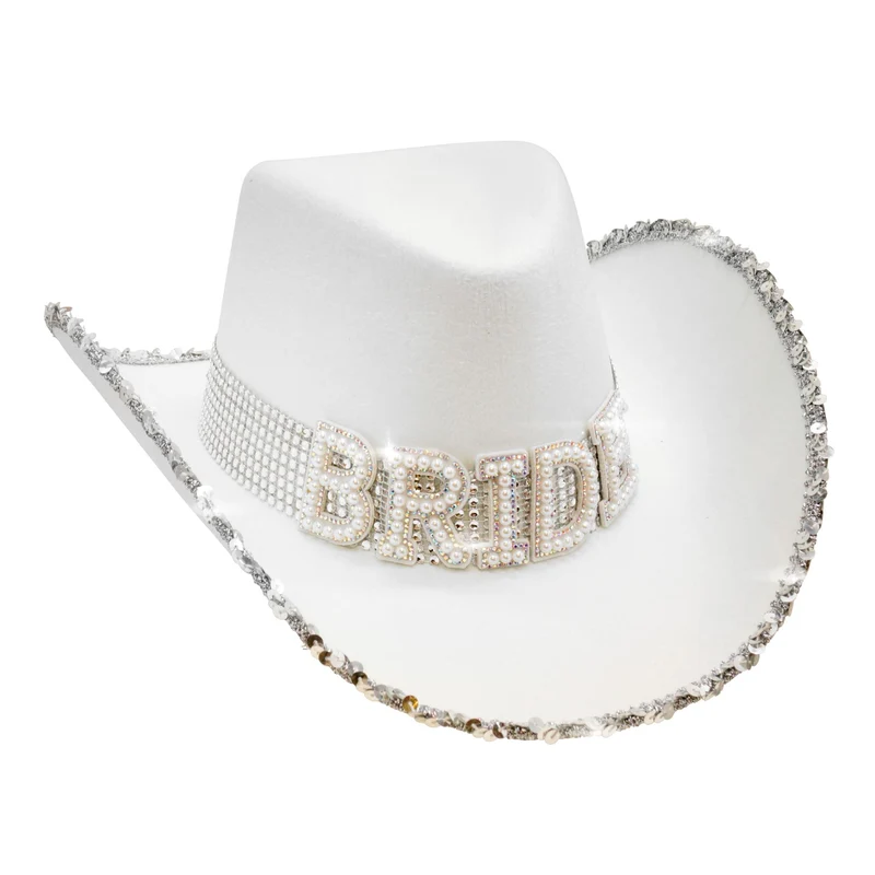 Cowboyhut Bride mit Perlen
