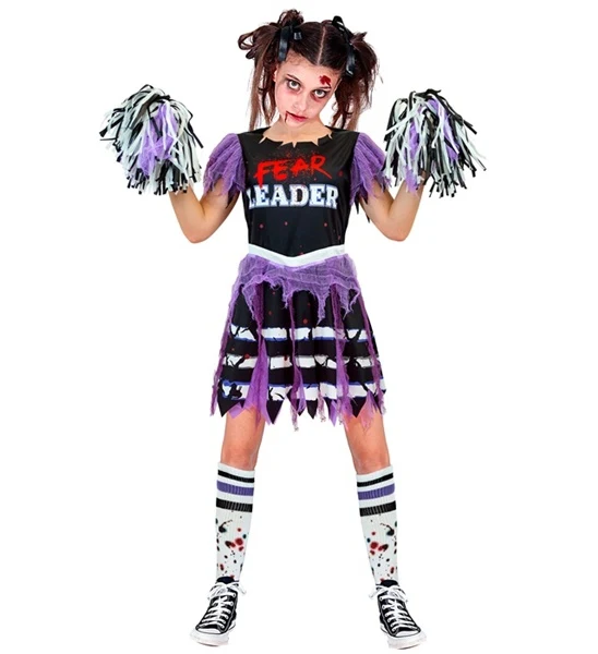 Zombie Cheerleader-Kostüm für Mädchen