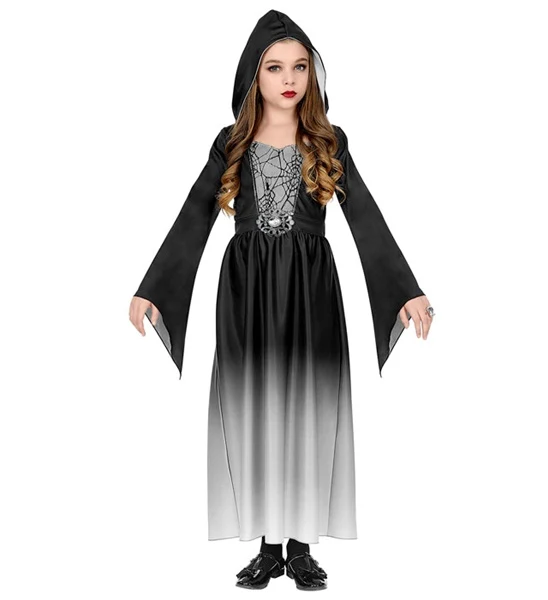 1 Gothic Kleid Raven für Mädchen