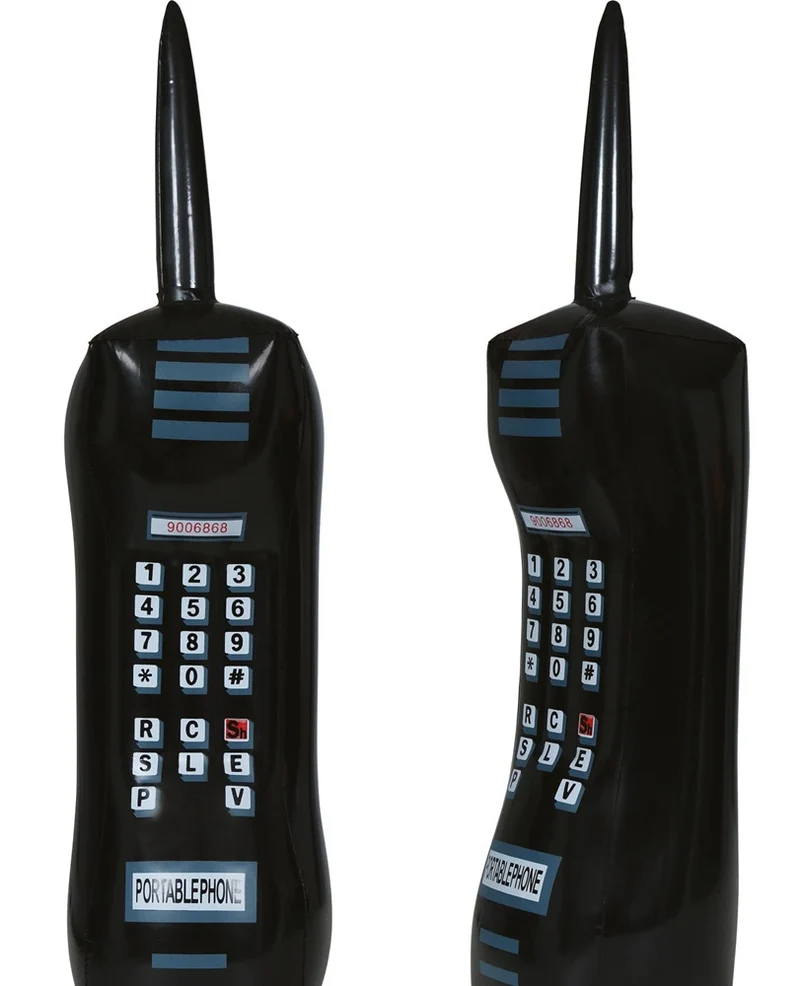 Aufblasbares Handy 60cm schwarz