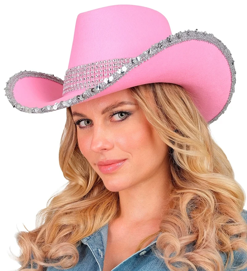 Cowgirl Partyhut Unisex Pink