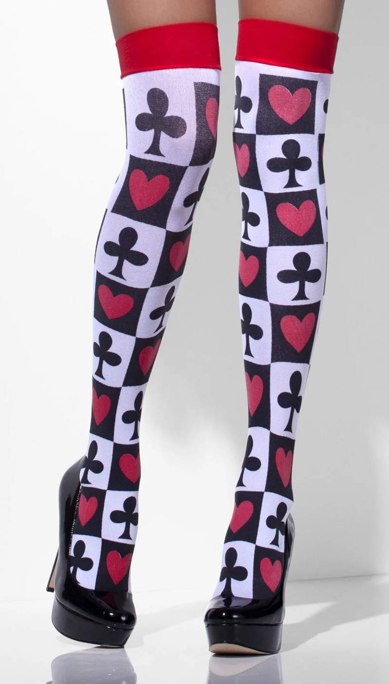 Blickdichte Poker Overknees