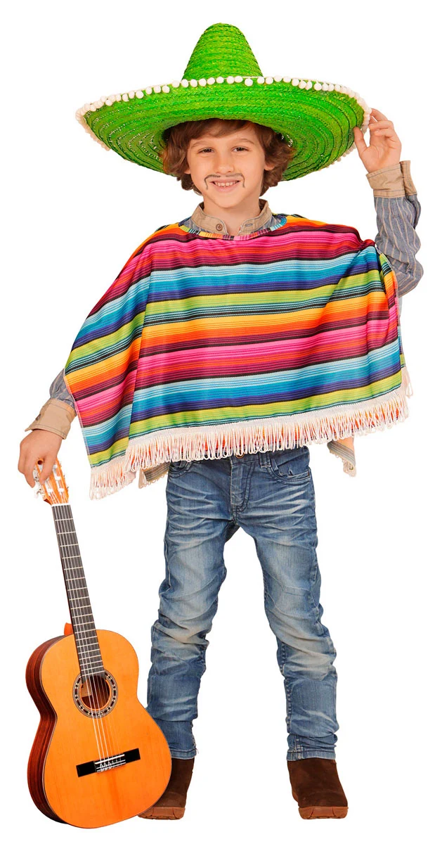 Mexikanischer Poncho für Jungen