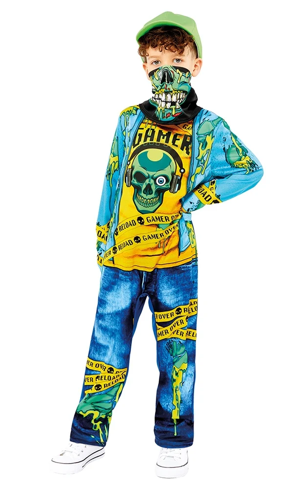 Gamer Zombie Kinderkostüm