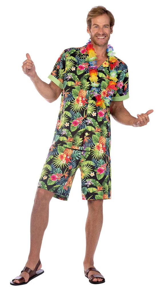 Tropical Hawaii Set Kostüm für Herren