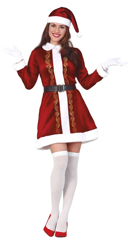 Santa Weihnachtsfrau Damenkostüm