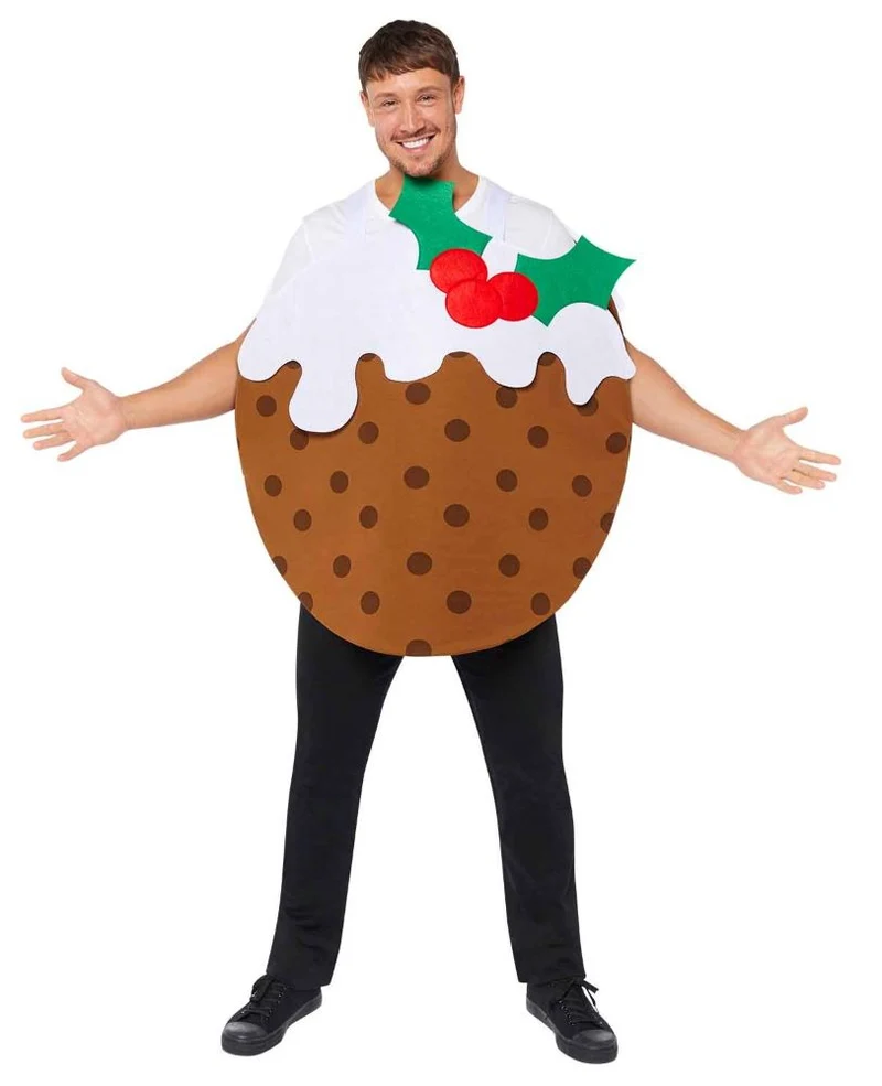 Weihnachts-Pudding Kostüm für Erwachsene