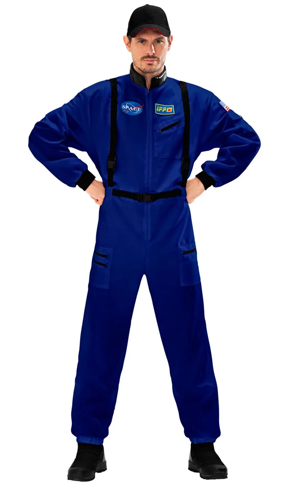 Blauer Astronaut Herrenkostüm