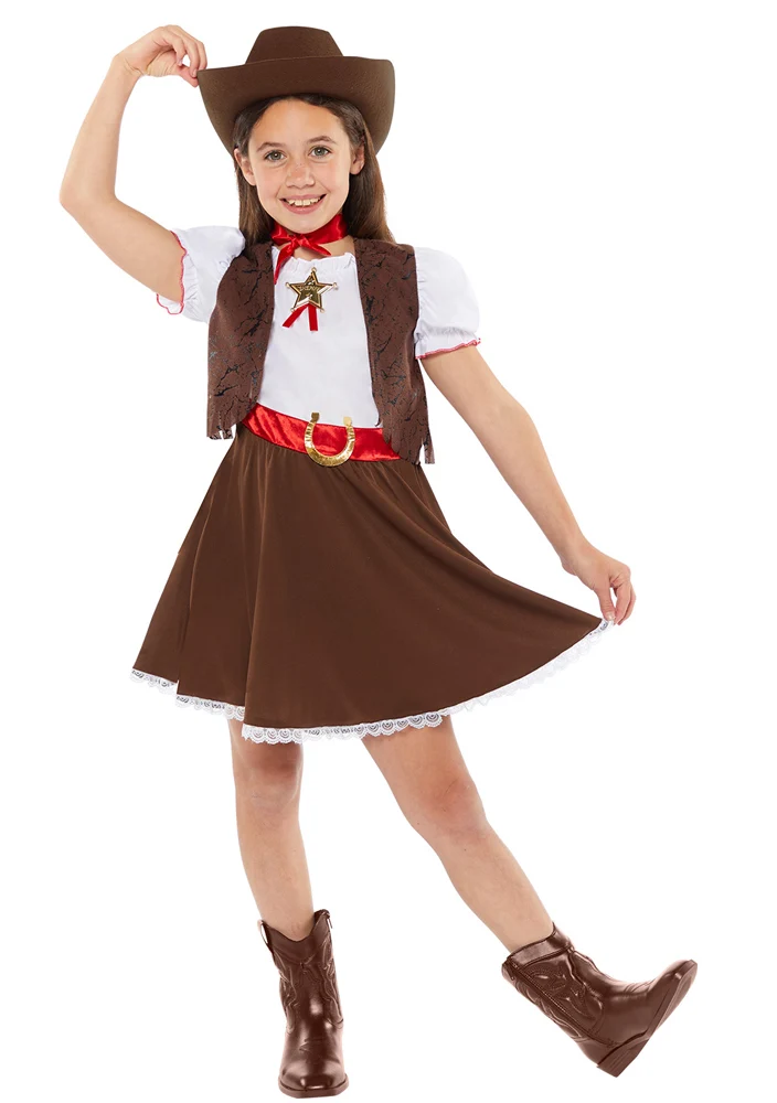 Western Cowgirl Kostüm für Mädchen