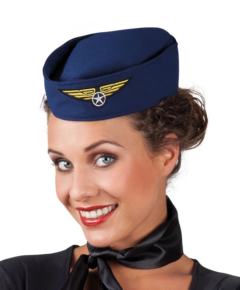 Stewardessen Schiffchen Blue Airlines