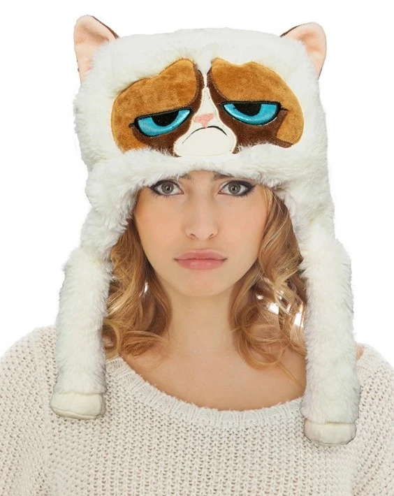 Grumpy Cat Plüschmütze