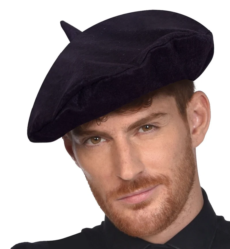 Baskenmütze klassisch schwarz
