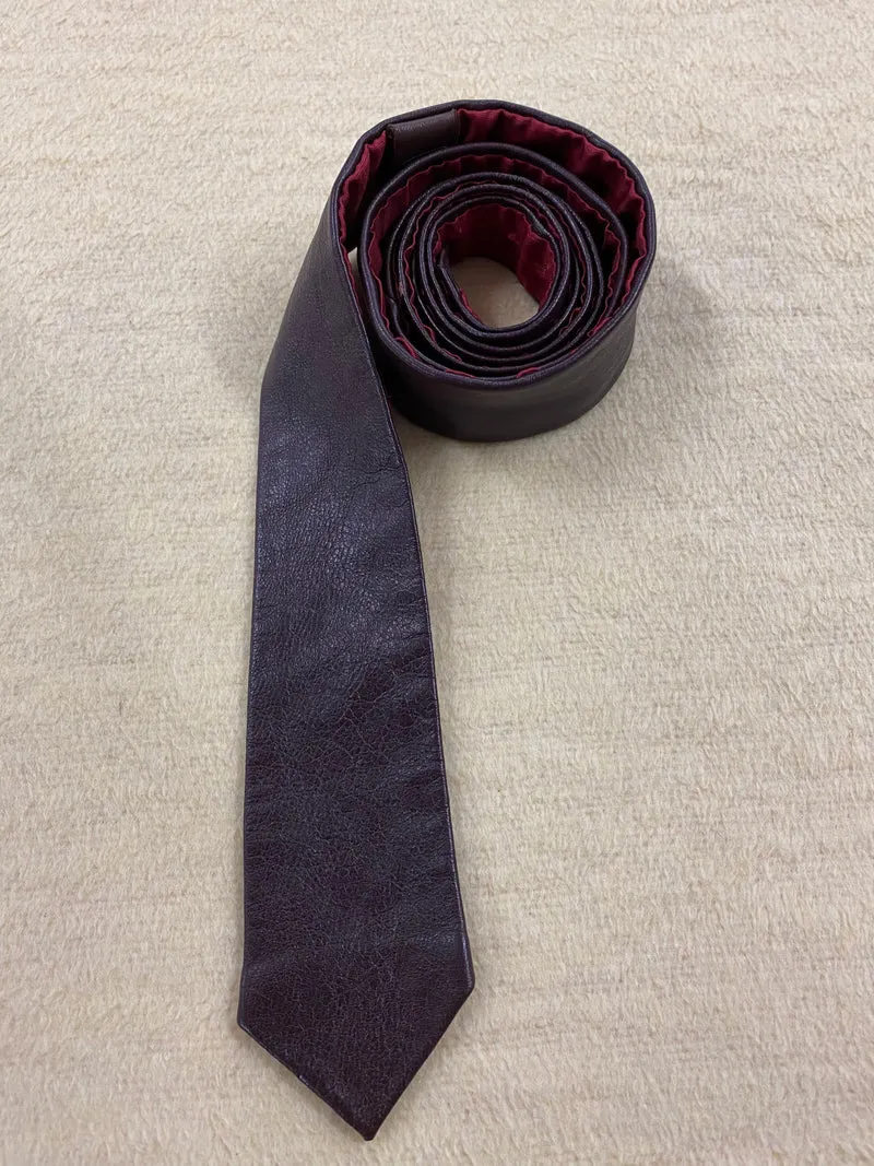 Krawatte - Vintage - Leder