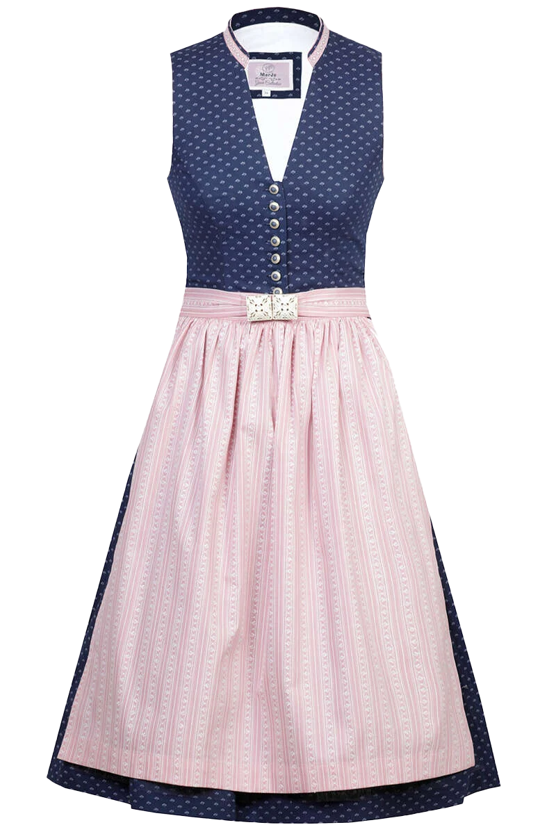 Midi-Dirndl mit V-Ausschnitt
