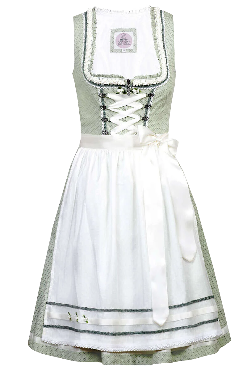 Mini-Dirndl mit Froschgoscherl-Rüschen