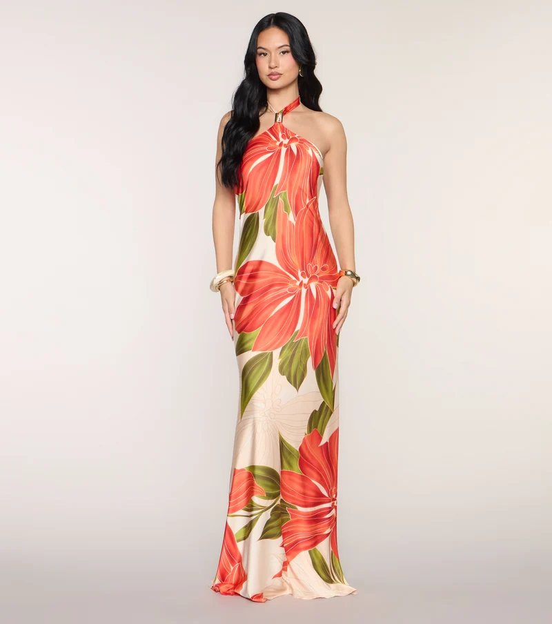 Maryanne Floral A-Line Formal Dress