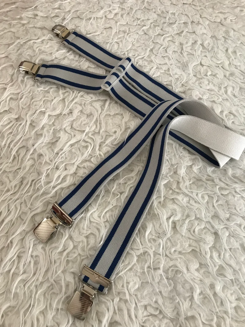 Kurze Vintage Hosenträger mit Clip