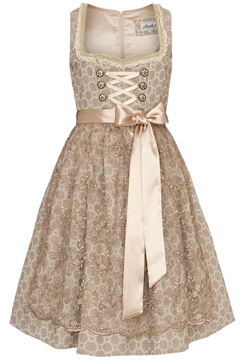Mini Dirndl mit Spitzenschürze