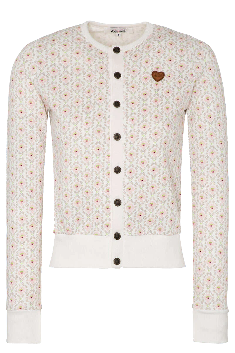 Damen Trachten-Jersey-Cardigan gemustert