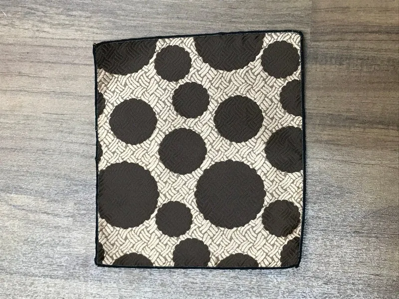 Einstecktuch - Vintage - braun mit Punkte