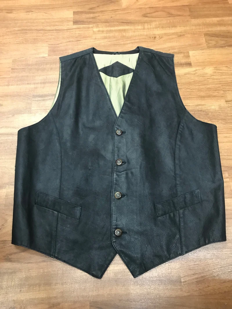 Herren Lederweste Gr. L, Vintage