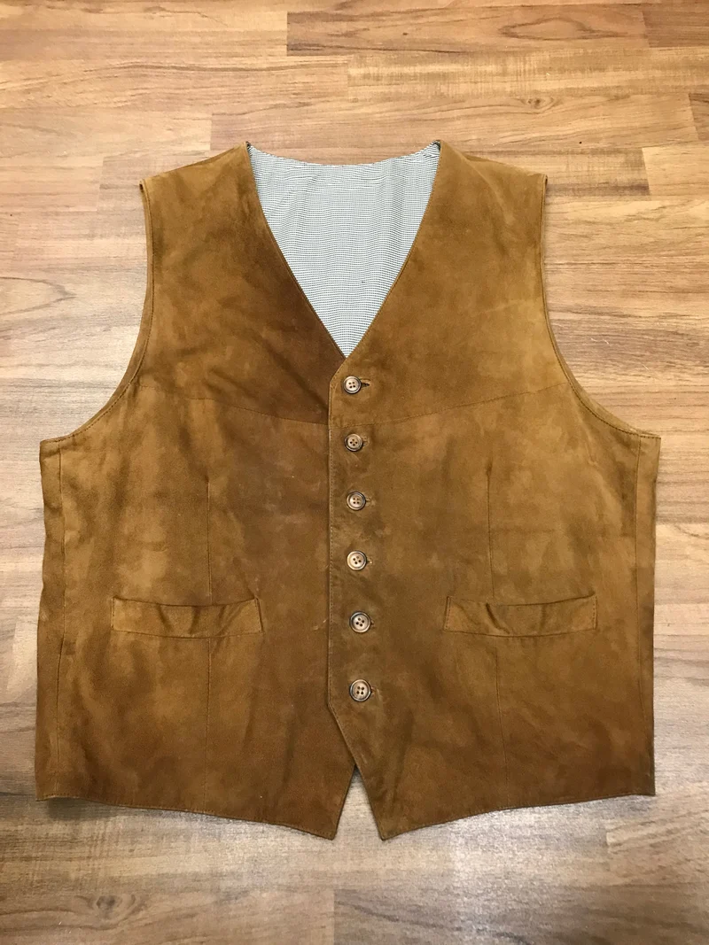 Herren Lederweste Gr.52, braun