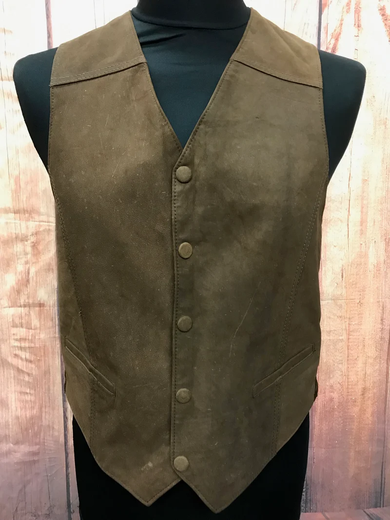 Herren Lederweste Gr.M, braun Vintage