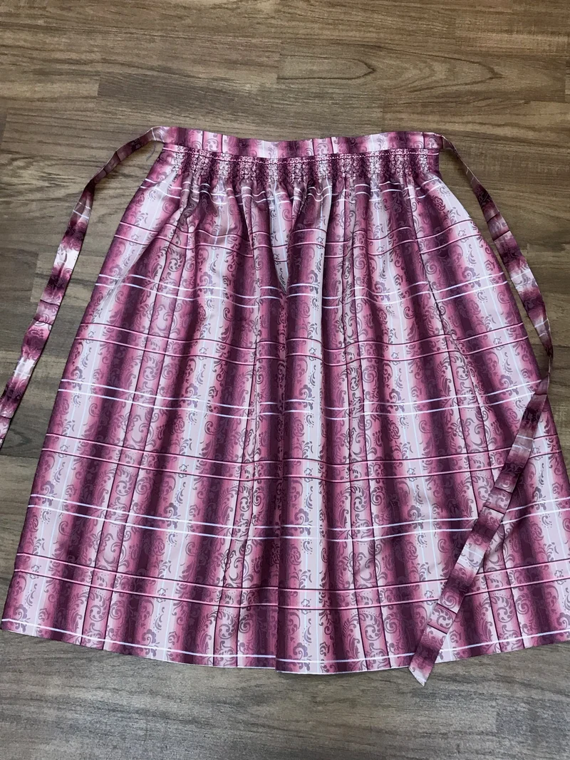 Vintage Dirndlschürze beere rosa - mittellang