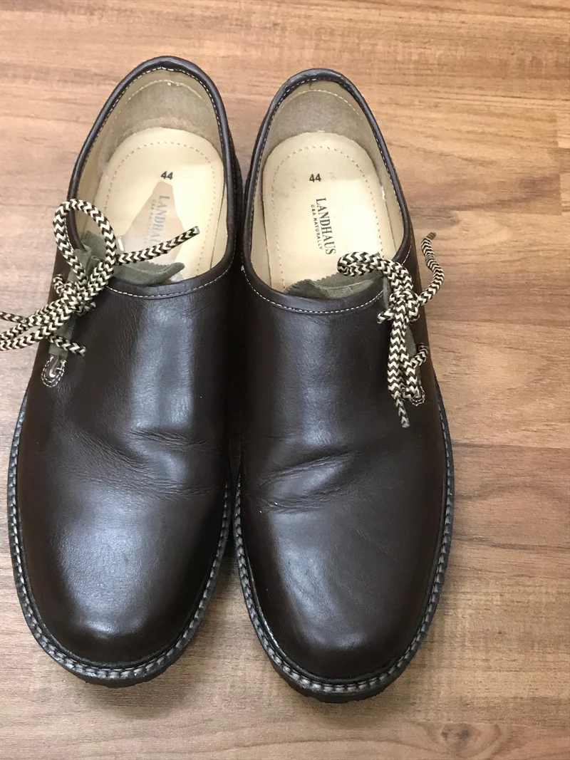 Haferlschuhe braun - Glattleder Gr.44