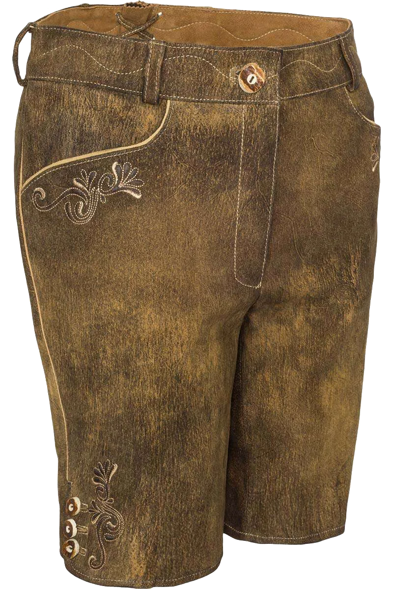 Damen Lederhose kurz