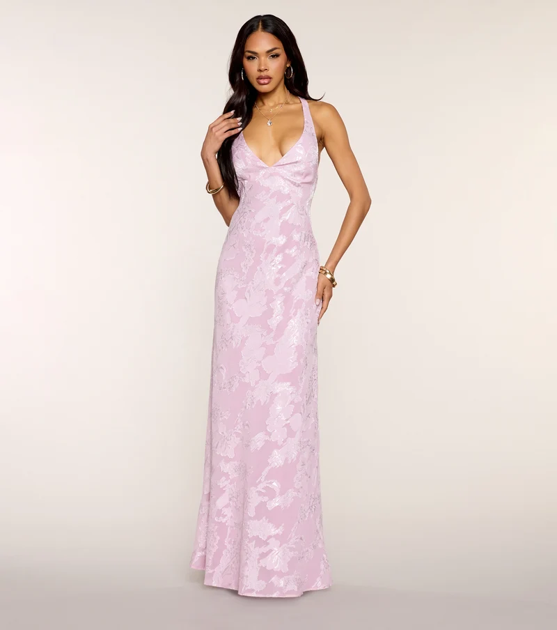Jacqueline Open Back A-Line Formal Dress