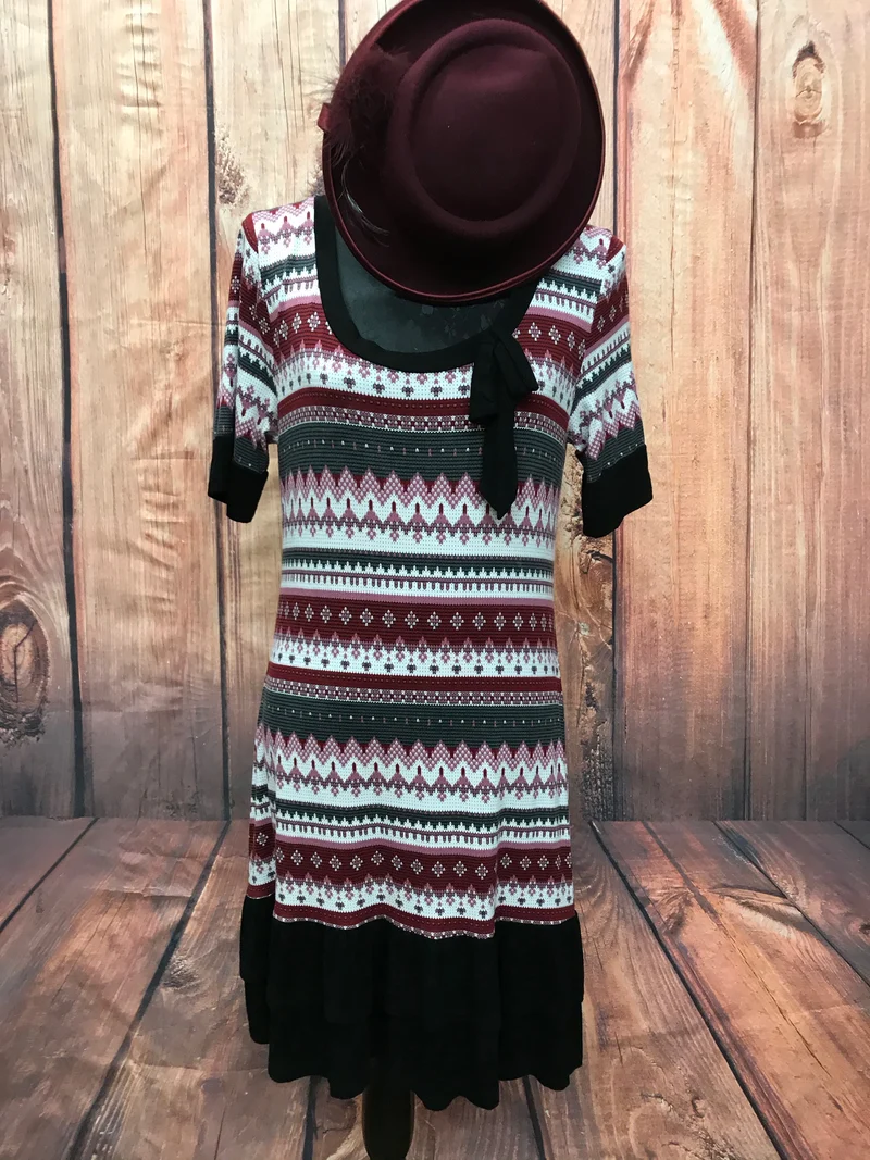 Strick-Kleid im 20er Jahre Stil Gr.42