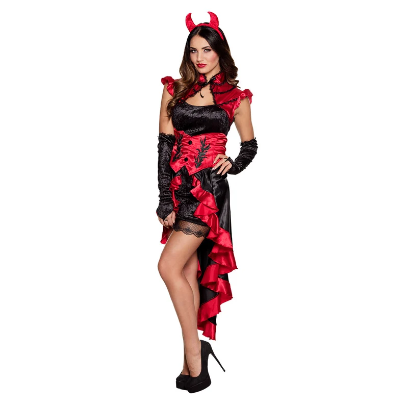 Sexy betörendes Flamenco Teufelin Damenkostüm
