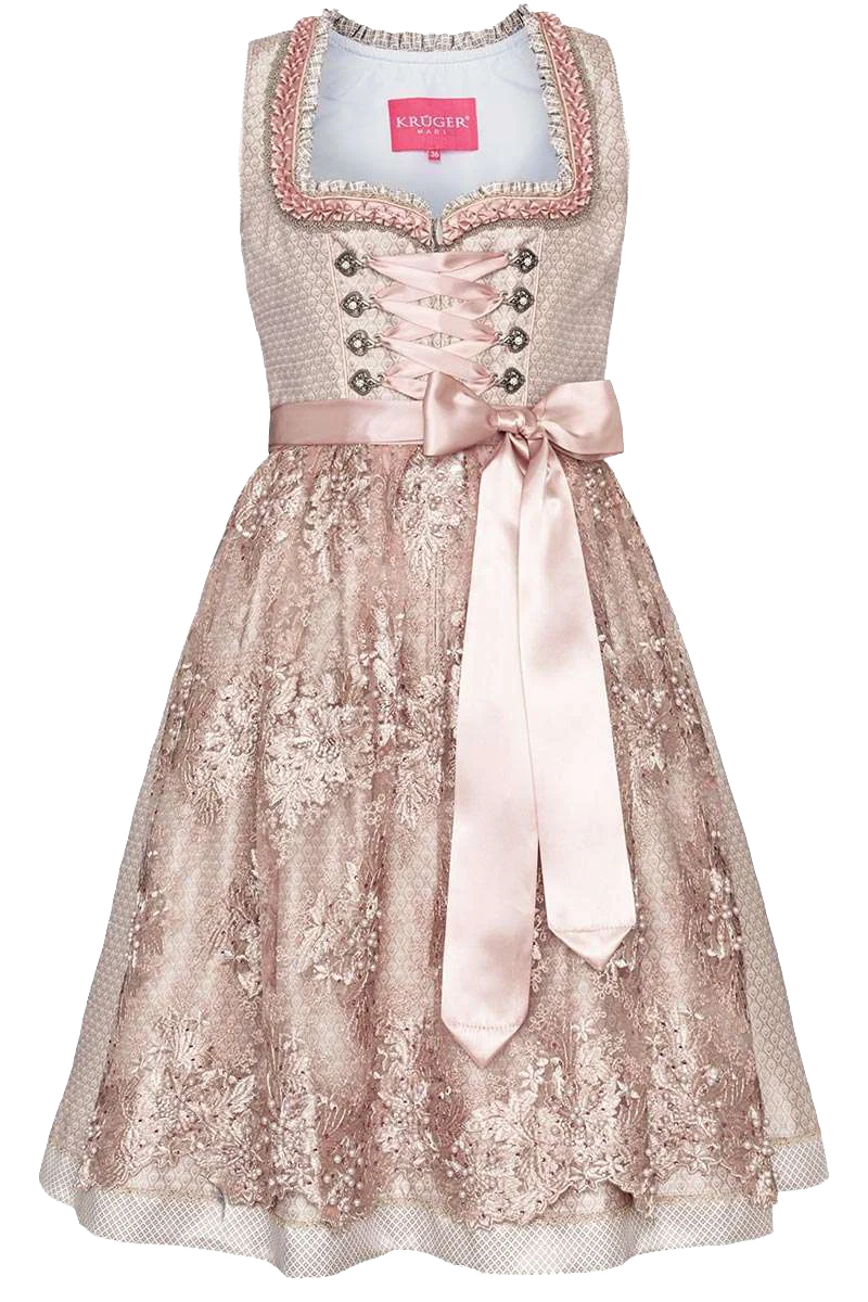 Mini Dirndl mit bestickter Schürze