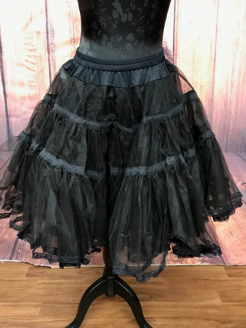Petticoat 50er Jahre Stil schwarz, Gr.M